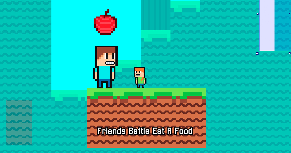 Friends Battle Eat A Food